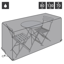 Charles Bentley Bistro Set Waterproof Outdoor Garden Furniture Cover - Black