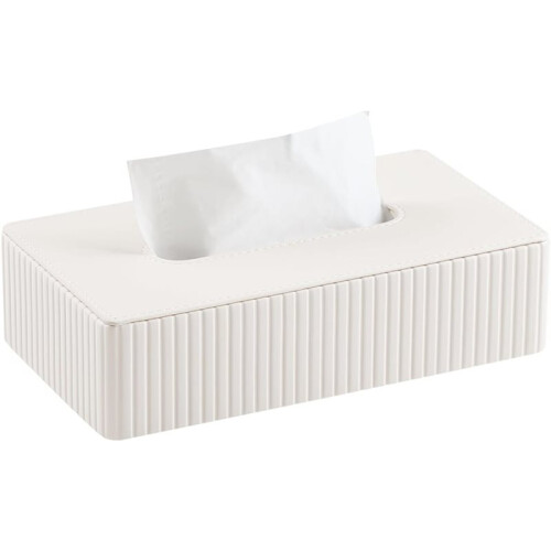 Short Tissue Box Cover, Small Rectangular Tissue Holder, Suitable for Use in Bathrooms, Cars, and Offices