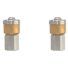 2X Steel Pressure Washer Drain Sewer Cleaning Pipe Jetter Rotary Nozzle 3 Jet 1/8 Inch F