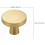 20pcs Solid Single Hole Kitchen Round Cabinet Knobs Zinc Alloy Pulls Drawer Knobs Kitchen Cabinet Hardware Handles Gold 7