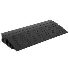Threshold Ramp for Wheelchairs and Robot Vacuums Plastic Entry Ramp 20x9x2cm Indoor Outdoor Doorway Curb Mat