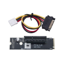 M.2 NVME to PCIE X1 X4 X16 Converter Adapter PCIe 4.0 X4 to M.2 M-Key Expansion Card Supports 2260 2280 with Cable