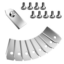 Resistant Mower Blades for ,35x18x0.75mm Stainless Steel Lawn Mower Replacement Parts