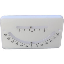 Angle Ruler Meter Inclination Plate Protractor 0-60 Deg Double Beads for Engineering Vehicle Ship