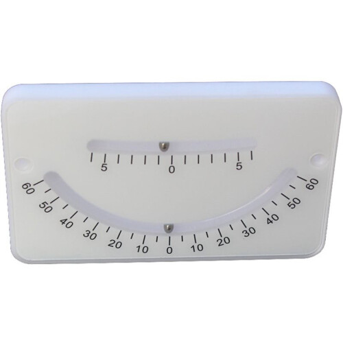 Angle Ruler Meter Inclination Plate Protractor 0-60 Deg Double Beads for Engineering Vehicle Ship