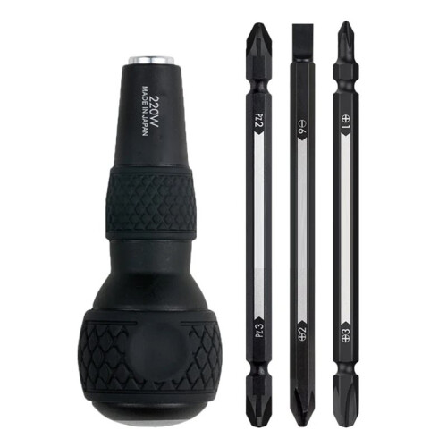 Gourd Shank Set, for  GRIP 0.64 cm Hexagon Bit Interchangeable Screwdriver, Bit 3 Piece Tool Set