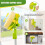Telescopic Window Cleaning Tool Set with  Angle Adjust and Squeegee U-Shaped Design 1