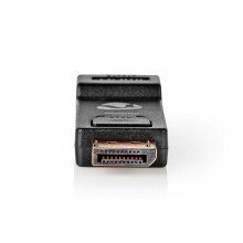 Displayport-adapter | DisplayPort mannelijk | HDMI Vrouwelijk | 4K@30Hz | Vernikkeld | Recht | Rond | ABS | ABS | Zwart | Doos