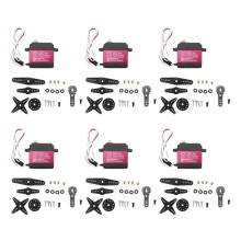 6X 25KG Digital Servo Full Metal Gear High Torque Waterproof for RC Car Crawler Robot Control Angle 270