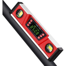 1pc Digital Level,Digital Spirit Level High Precise Magnetic Aluminum Alloy Cast Function Gradient Measure Instrument