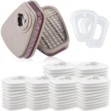 6001 Activated Carbon Cartridges 501 5N11 Filter Replace for 6100/6200/7501/7502/6502/6800 Mask
