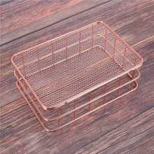 4X Storage Basket Metal Wire Bathroom Shelves Makeup Organiser Brush Pen Holder Wire Mesh Bathroom Toiletries Basket