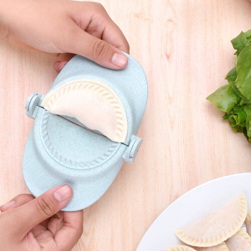 (Sky Blue) Easy Dumpling Maker for Home Kitchen