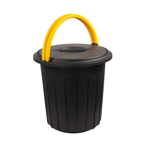 Eco Solution - Afvalemmer met Deksel 25L - Amarillo