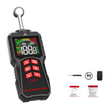 Pinless Moisture Meter Hygrometer Wood Wall Moisture Detector Digital Humidity Tester with Alarms LCD Display