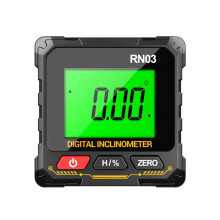 Laser Digital Inclinometer 360º Protractor Digital Angle Gauge Goniometer Four-Sided Strong Magnetic Protractor Tester