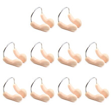 10PC Soft Silicone Swimming Nose Clip No-Skid Adjustable Stainless Steel Wire for Swimming Diving Sports Accessories