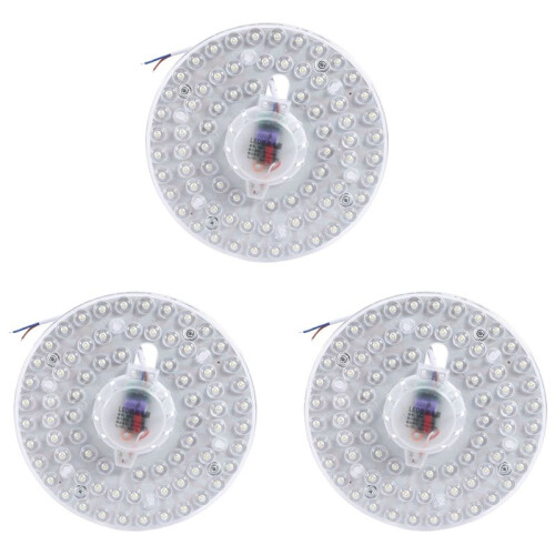 3X LED Ceiling Light Module Light Source 36W Round High Brightness Lighting Indoor Ceiling Light Cold White