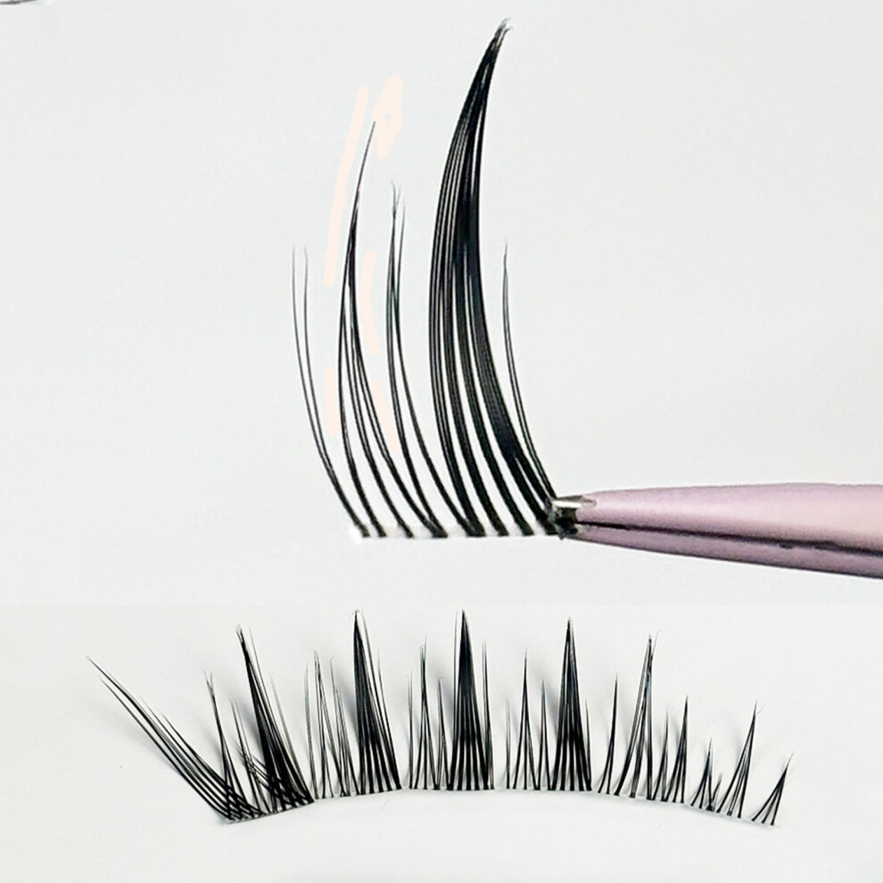 Phui-Pet-Supplies Fox Eye False Lashes, Transparent Band, Natural Look