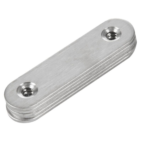 60mm x 16mm Straight Repair Joining Mending Flat Plate Bracket 30Pcs 2