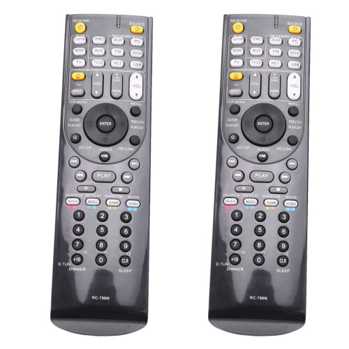 2X Remote Control RC-799M Replacement for  TX-NR616 TX-NR626 AV Receiver