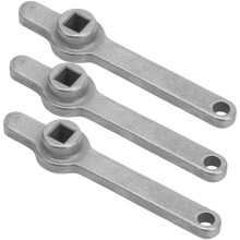 Radiator Air Outlet Handle Stainless Steel Anti Corrosion Square Integrated Air Outlet Wrench for Heating Valve