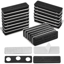 22 Pair Curtain Magnets Closure with Adhesive, Magnetic Curtain Closure Clips Blackout Blind Accessory