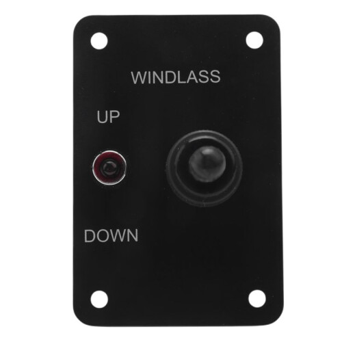 4X Marine Boat Anchor Windlass Return Toggle  Aluminum Plate 2 Way Led Light /Down Toggle  Anchor Winch 2