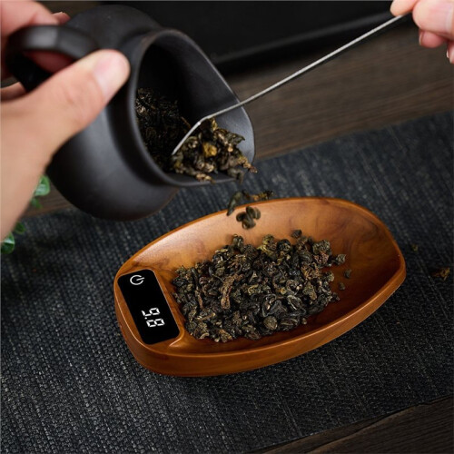 Electronic Tea Scale 0.1g/200g Touch Screen Coffee Scale USB Rechargeable Life Digital Kitchen Scale Timer 1