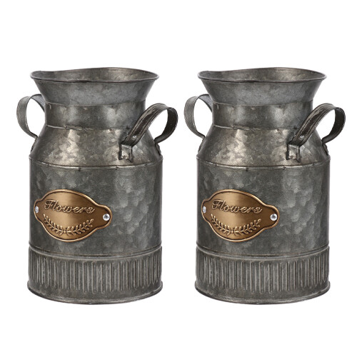 2St Donkerbruine Retro Van Ijzer Voor En Buiten