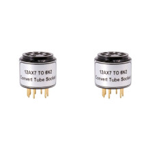 2PC Tube Socket Adapter ECC83 12AX7 to 6N2 6N1 6N6 Converter Vintage Audio DIY