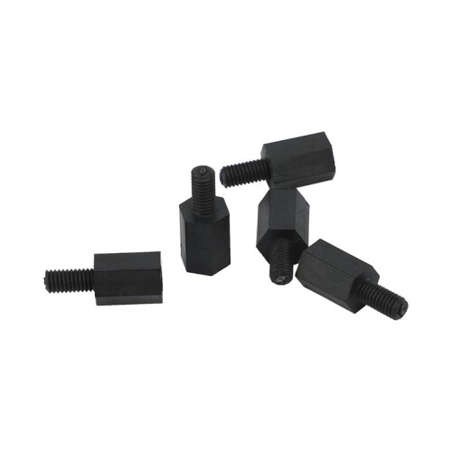 400Pcs M3 Thread 8mm+6mm PCB Fixed Nylon Hex Standoff Spacer Pillar 1
