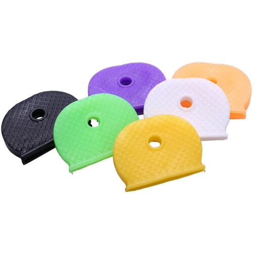60 PACK Coloured KEY TOP COVERS /Caps/Tags/ID Markers Mixed Toppers 1
