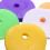 60 PACK Coloured KEY TOP COVERS /Caps/Tags/ID Markers Mixed Toppers 8