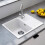 Granite Composite Single Bowl Kitchen Sink with Overflow 57x45CM 1