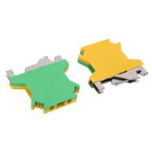 6 set DIN Rail Terminal Blocks Kit Terminal+Ground Blocks+Aluminum Rail+End Brackets+End Covers+Jumpers Kits