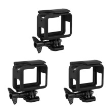 3X Frame for  Hero (2018) / 6 / 5 Housing Border Protective Shell Case Accessories for Go Pro Hero6 Hero5 Black