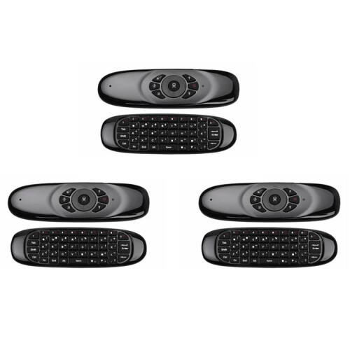 3X 2.4G Air Mouse Wireless Keyboard Remote Control for Android TV Box Computer English Version 6 Axes Gyroscope 1