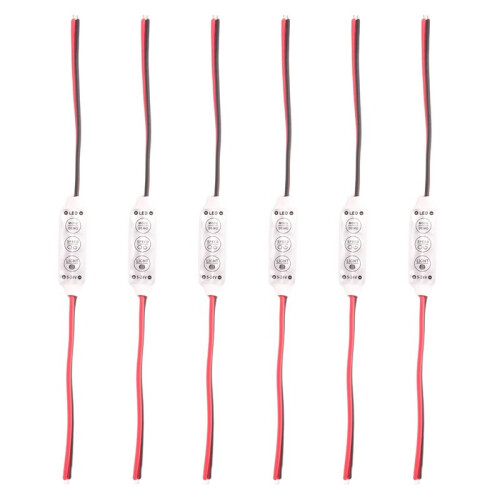 6X LED Dimmer 12A 12V-24V for LED Strips Monochrome Controller