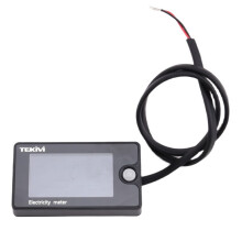 TEKIVI 12V 24V 36V 72V Battery Capacity Voltage Meter Battery Capacity Gauge Indicator Battery Indicator Monitors with Alarm