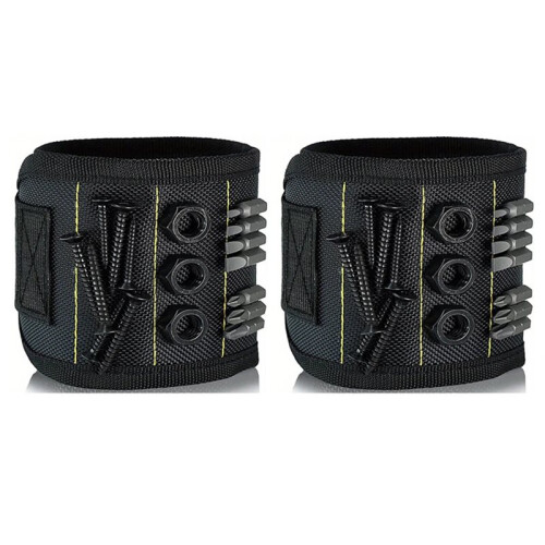 Magnetic Wristband for Men: Strong Magnet Tool Holder for DIY & Workshop Projects