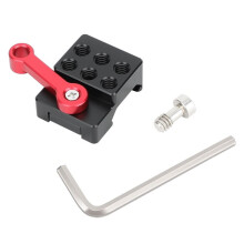 Quick Release Clamp with 1/4" Threaded Holes for NATO Rail Camera Cage Rig, Monitor Cage, Cold Shoe Vedio Accessories