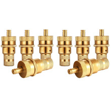 8Pcs Offroad Brass Tire Venting Machine S Kit Automatic 6-30Psi Tyre Tire Pressure Relief Valve Deflators Bleeder Valve
