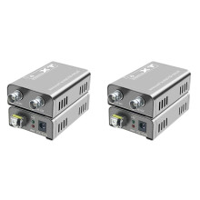2X 20Km 3G HD SDI Fiber Optic Extender Via LC Fiber Cable 1080P Dual SDI Output for PS4 PC Camera to TV Monitor EU Plug