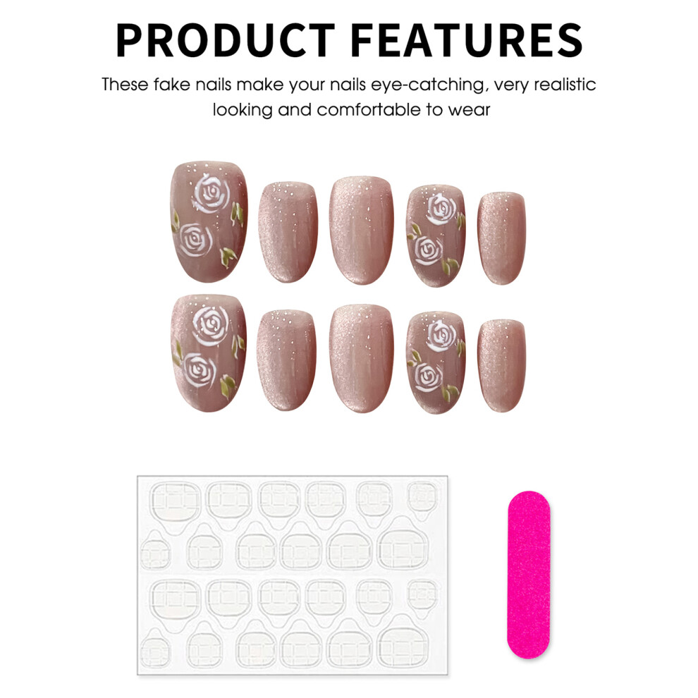 Reach-Tools (Xs) Glossy Cat Eye Resin Nails For Stage Performance