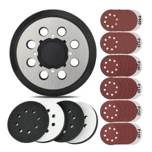 5 Inch 8 Holes Hook Loop Orbital Sander Metal Pad Replacement for DWE6423 6423K DWE6421 6421K DCW210B