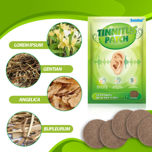 12pcs Tinnitus Relief Patches for Hearing Aid 1
