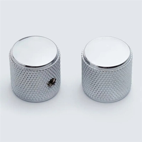Chrome Guitar Knobs for FD TL Style Electric Guitar or Bass, 6mm Inner Diameter 1