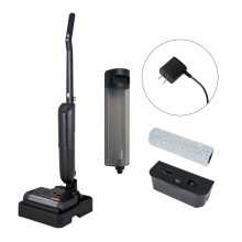 Cordless Floor Washer with Self-Cleaning Roller Brush & UV Sanitizing Light, Sweep & Mop 2-in-1 Hard Floor Cleaner, Rechargeable Floor Scrubber