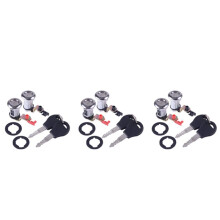 3X Car Left and Right Car Door Lock Kit with Key Car Door Lock for  Pickup Pathfinder 1987 -1991 80600-01G25